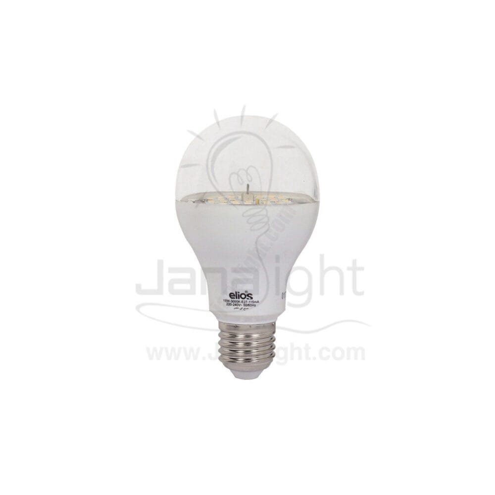 لمبة بولة اليوس لد 15 وات وورم شفاف Elios led bulb 15 watt warm transparent